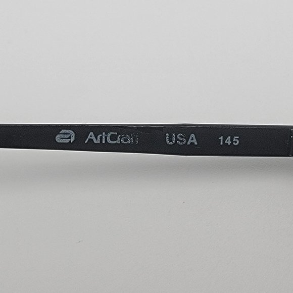 *SOLD* ArtCraft USA Matte Black Aviator Pilot USAF Air Force Eyeglasses Frame - Picture 7 of 13